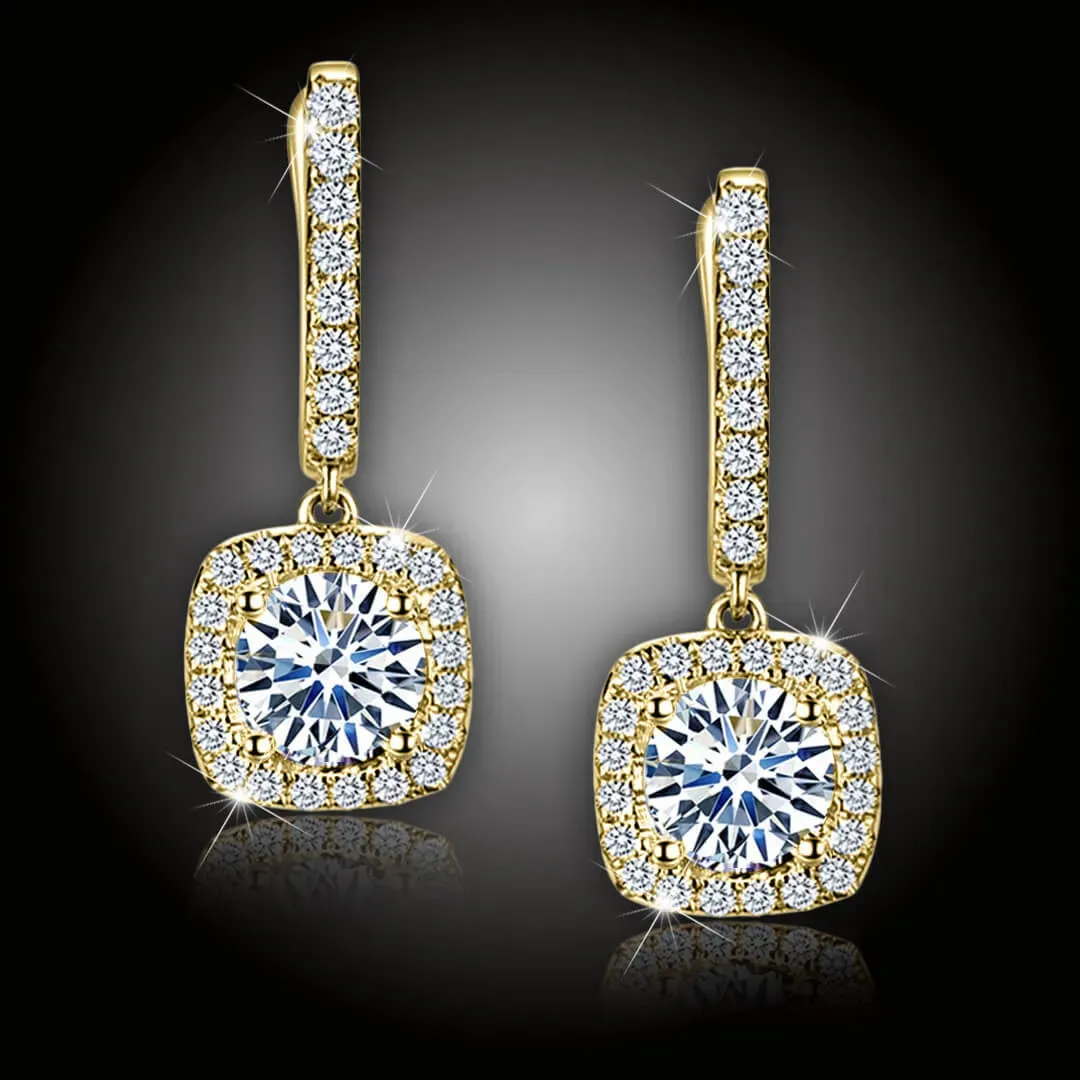 Pozlacené náušnice La Diamantina Diana Gold s krystaly Swarovski® 2