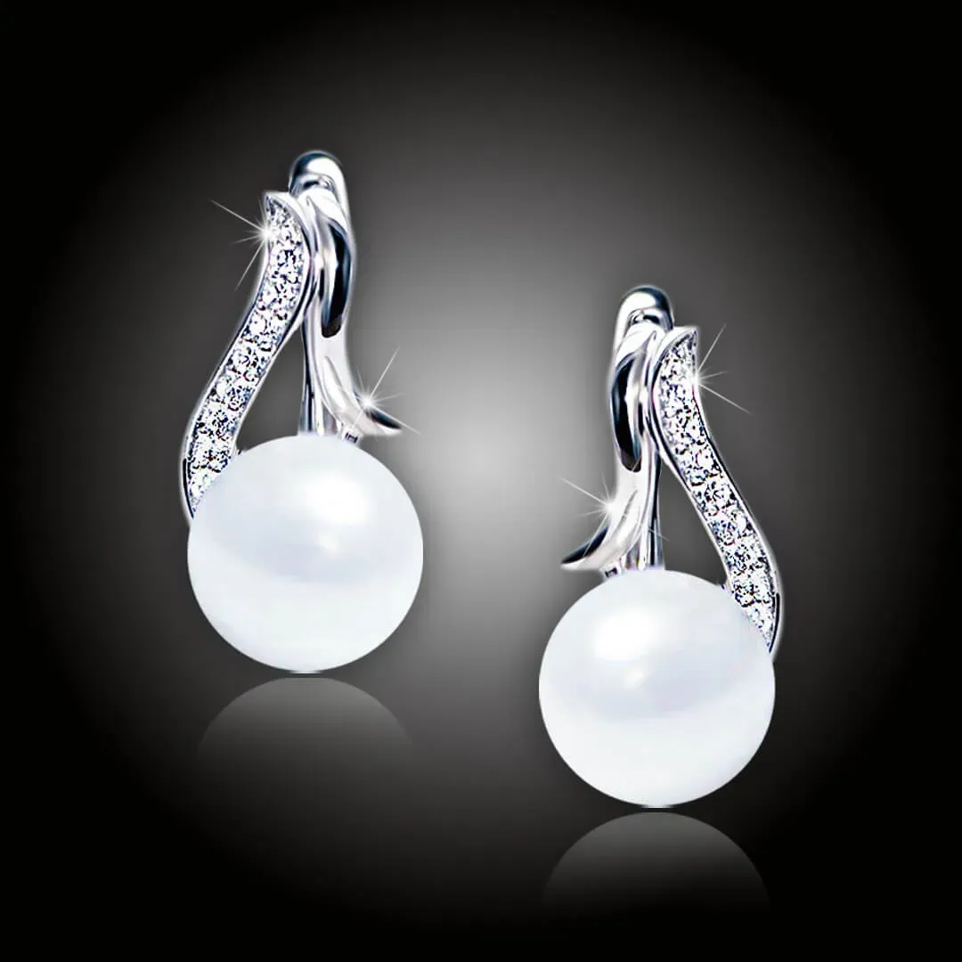 Perlové náušnice Lorelai White Pearl 2