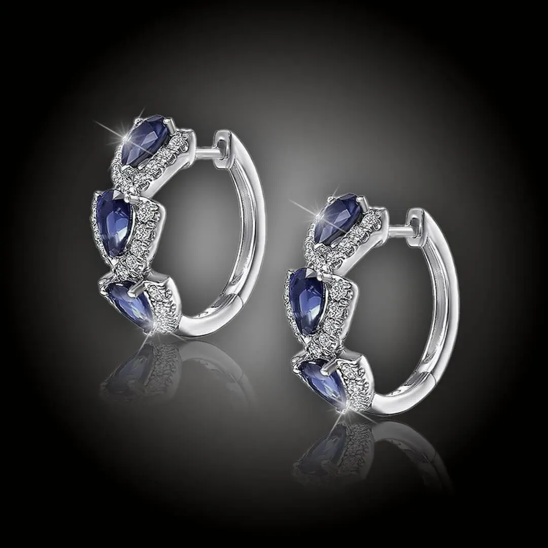 Náušnice Brillance Xenia Royal Blue 2