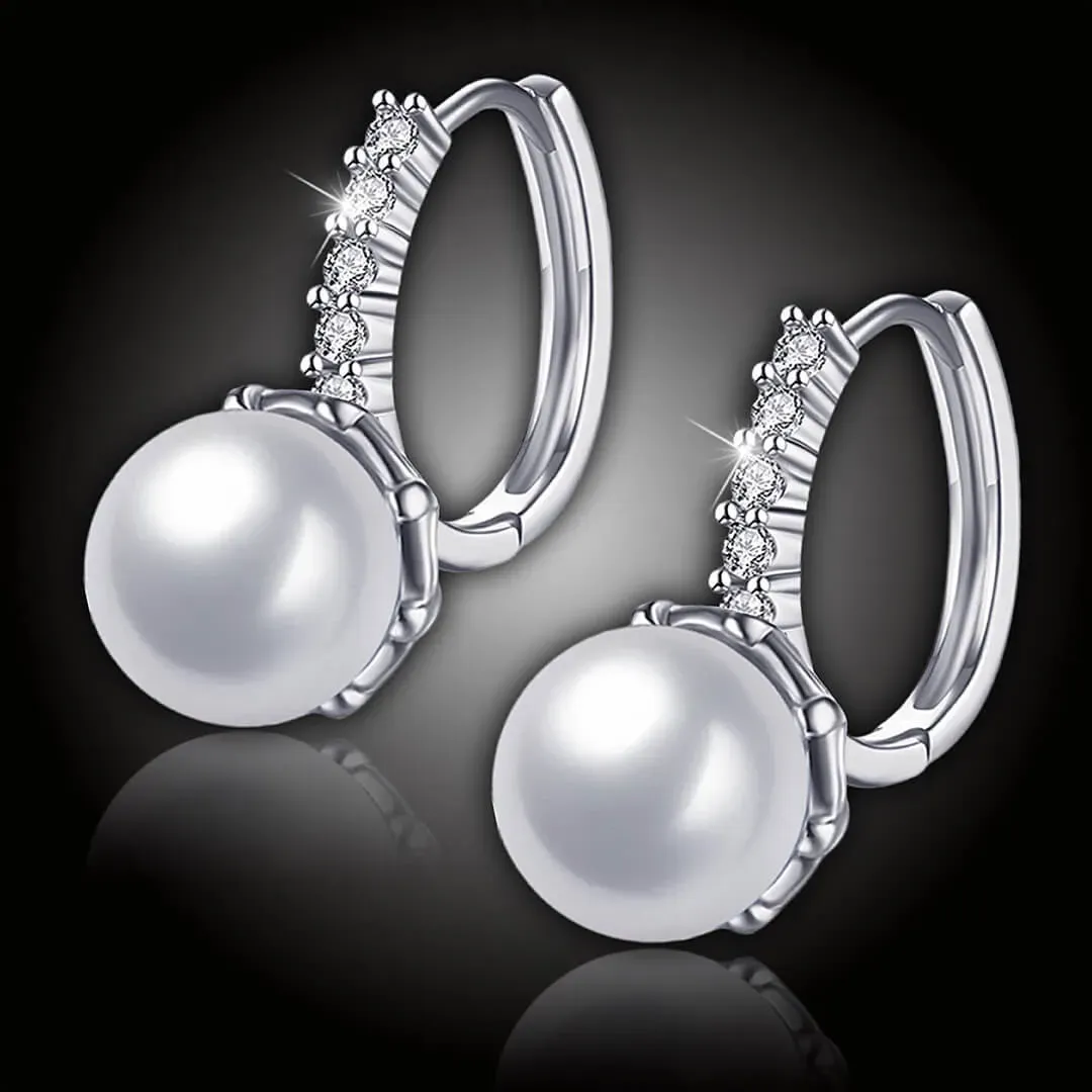 Perlové náušnice Melody White Pearl 2