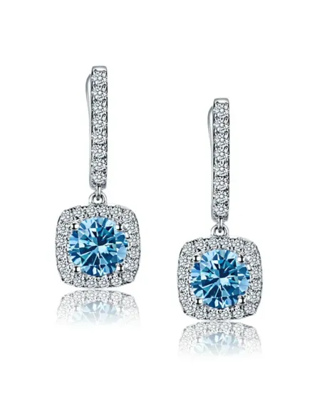 Náušnice La Diamantina Diana Aquamarine s krystaly Swarovski®