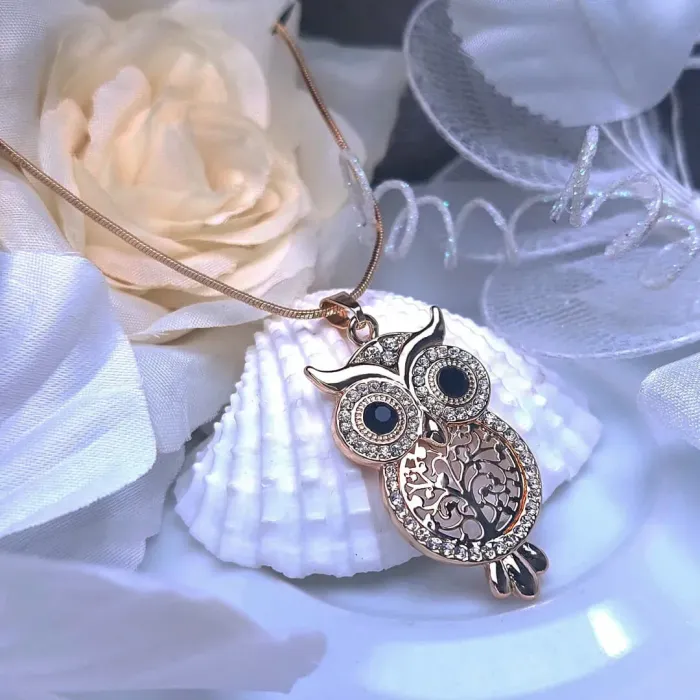 Náhrdelník Magická sova Gold
