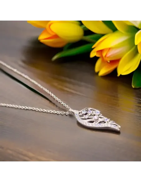 Náhrdelník Angel Wing se zirkony