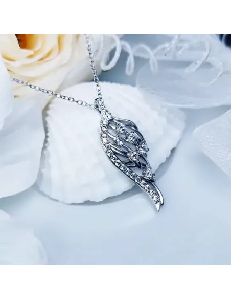 Náhrdelník Angel Wing se zirkony