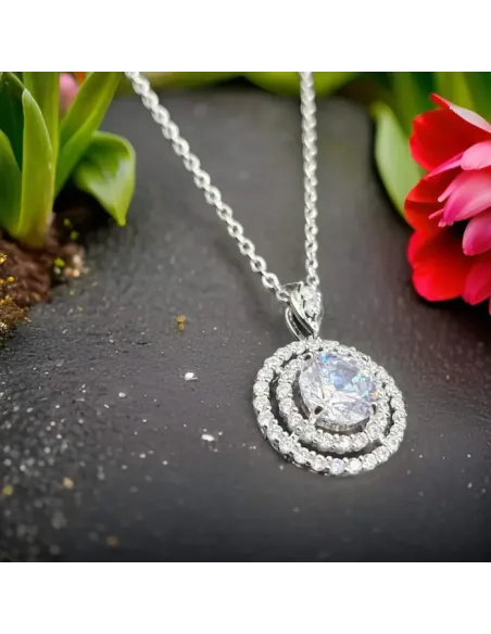 Třpytivý náhrdelník Cassiopea s krystaly Swarovski®