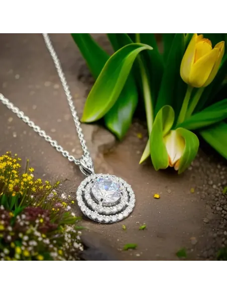 Třpytivý náhrdelník Cassiopea s krystaly Swarovski®