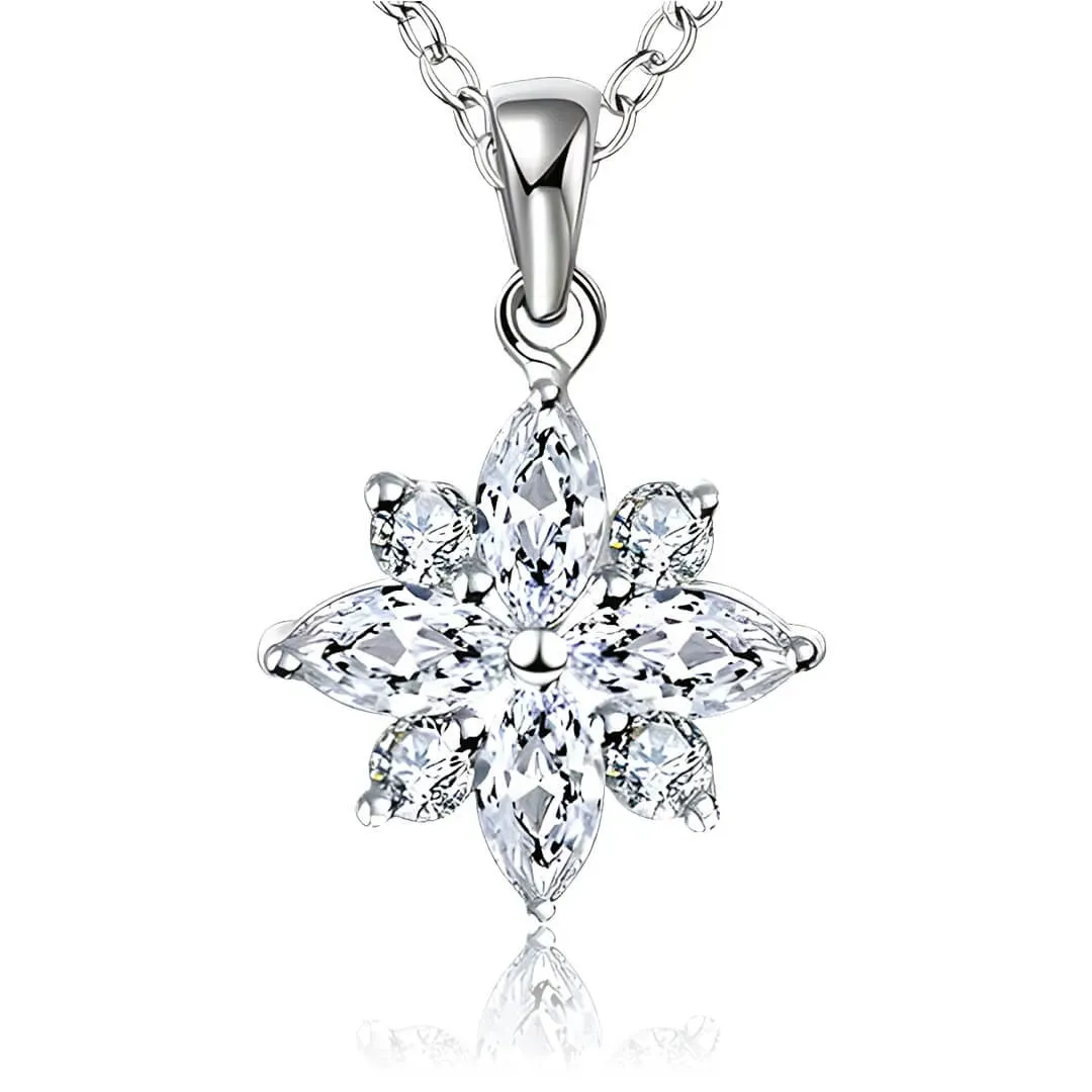 Náhrdelník Okouzlující Diamantová květina