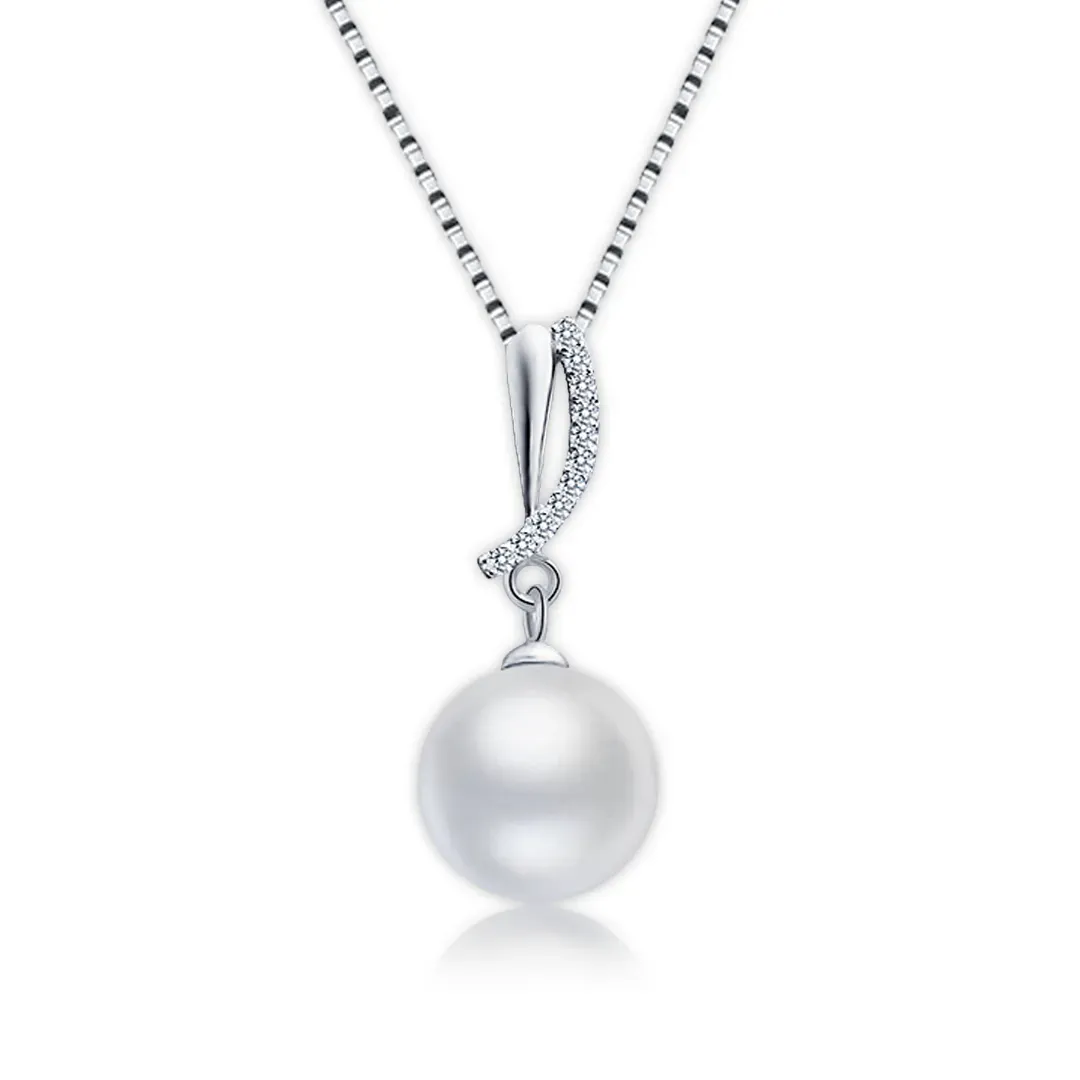 Perlový náhrdelník Ocean White Pearl