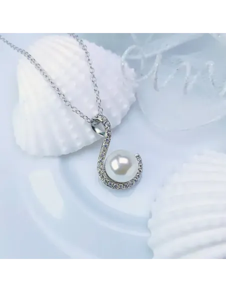 Perlový náhrdelník Pearl Wave White Pearl