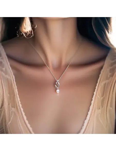 Perlový náhrdelník Pearl Dolphin White Pearl