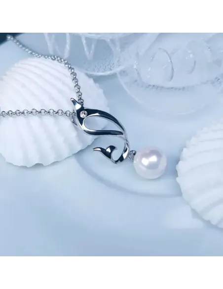 Perlový náhrdelník Pearl Dolphin White Pearl