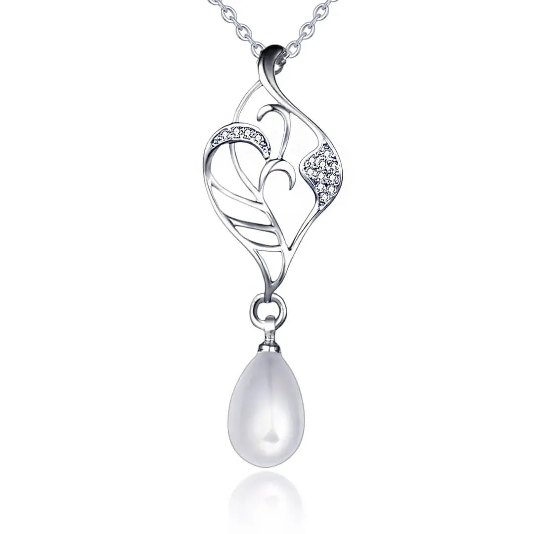 Perlový náhrdelník Elfie White Pearl