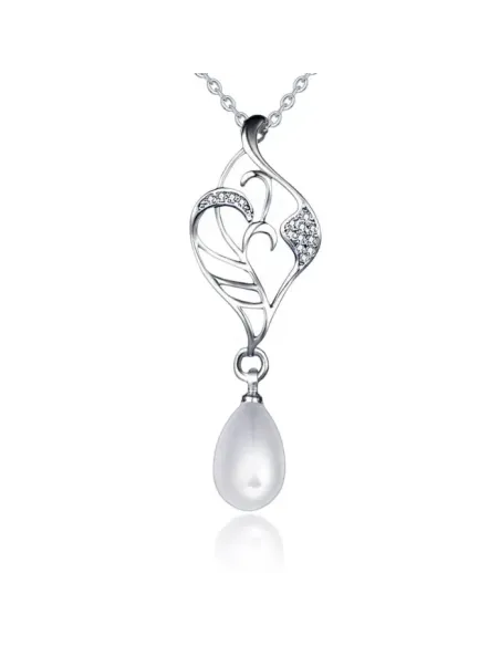 Perlový náhrdelník Elfie White Pearl