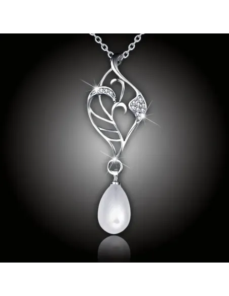 Perlový náhrdelník Elfie White Pearl