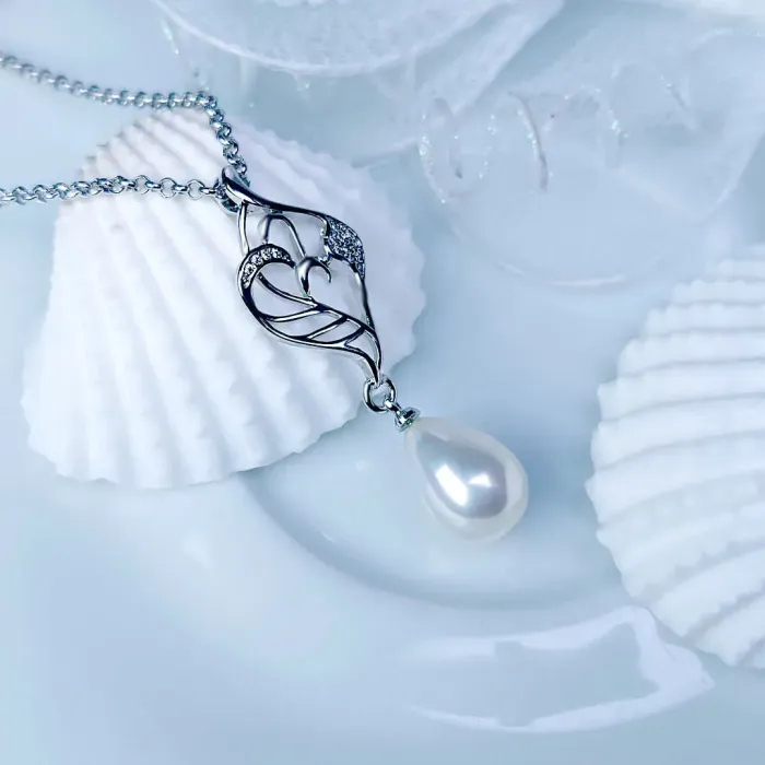 Perlový náhrdelník Elfie White Pearl