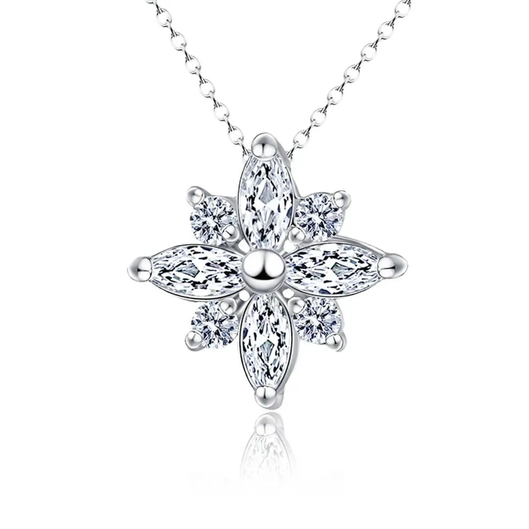 Náhrdelník Diamond Flower se zirkony