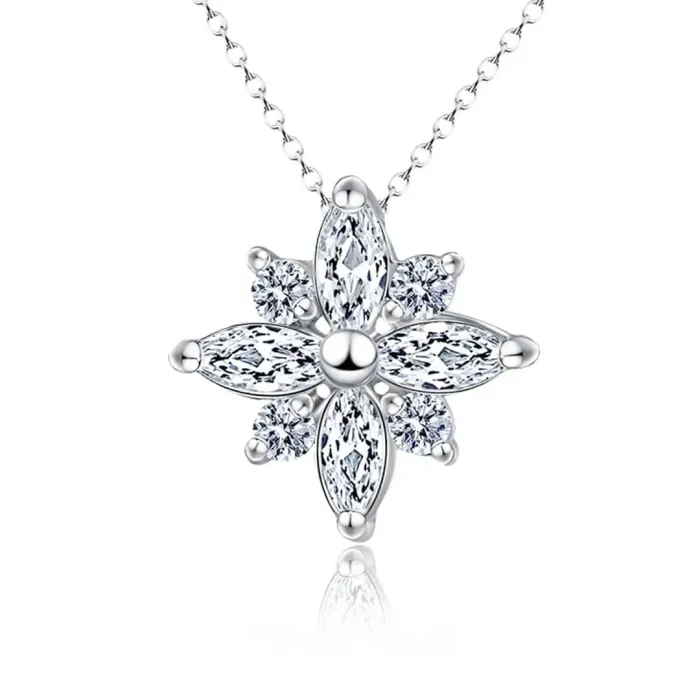 Náhrdelník Diamond Flower se zirkony