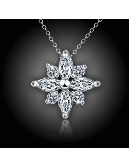 Náhrdelník Diamond Flower se zirkony