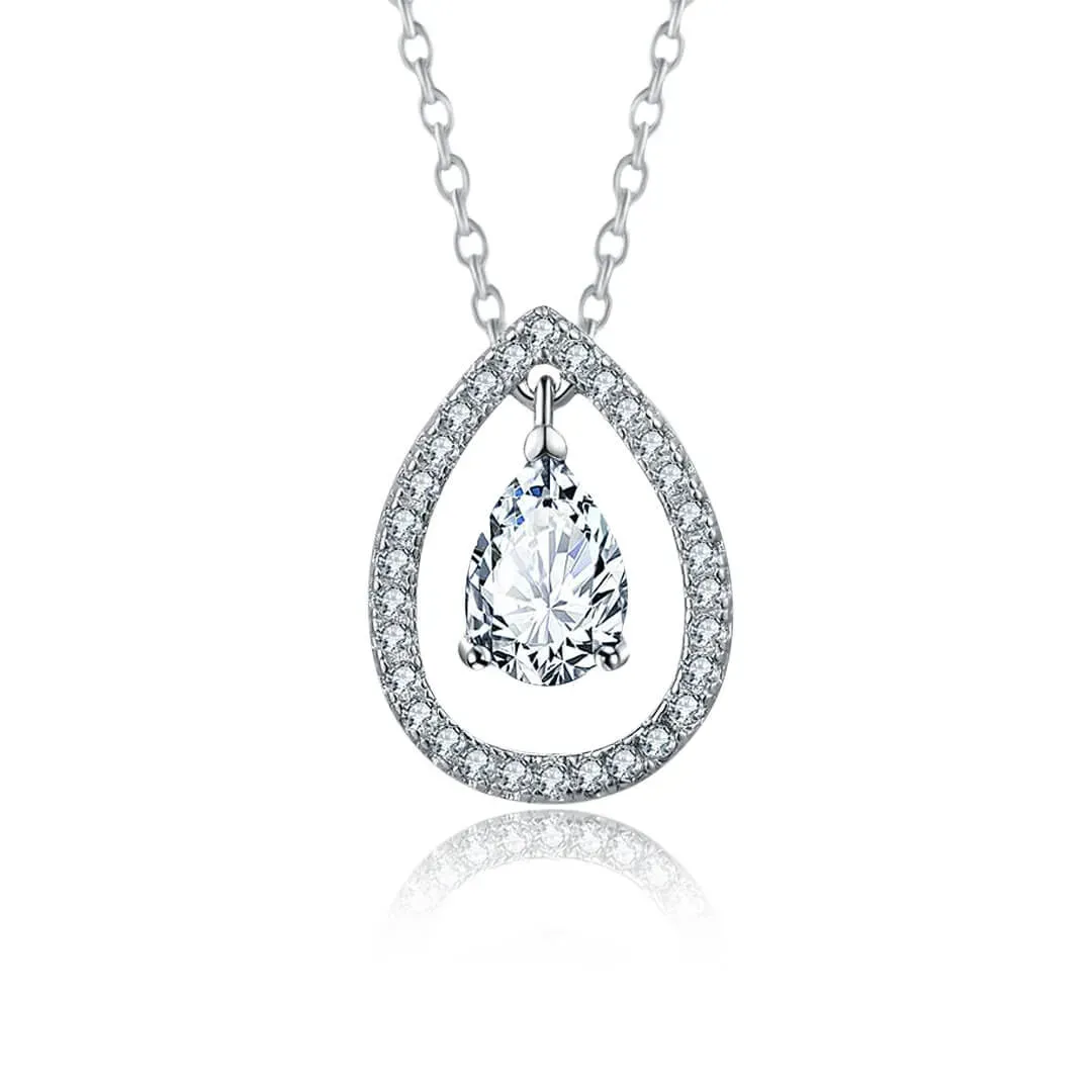 Okouzlující náhrdelník Water Drop s krystalem Swarovski