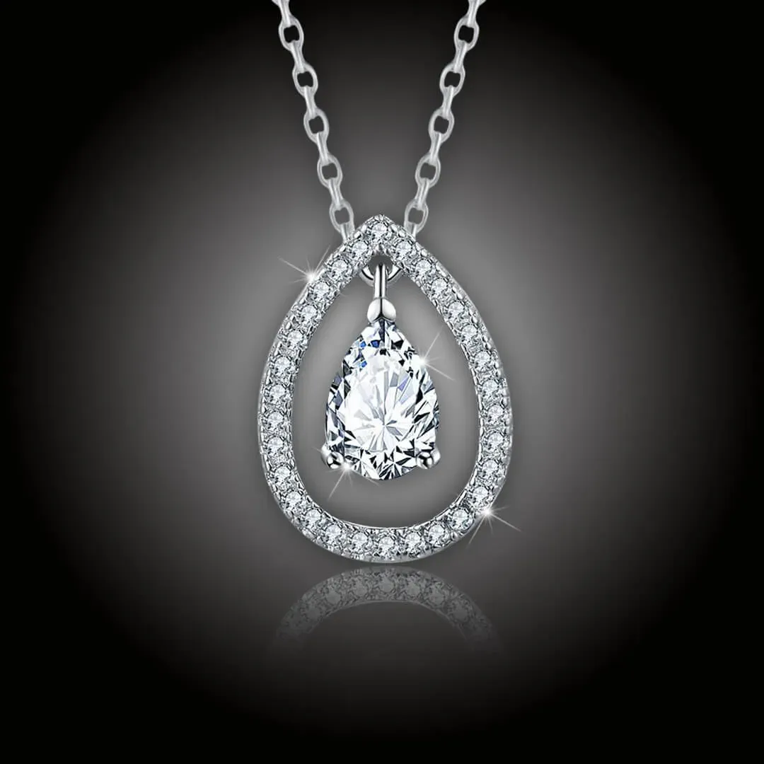 Okouzlující náhrdelník Water Drop s krystalem Swarovski 2