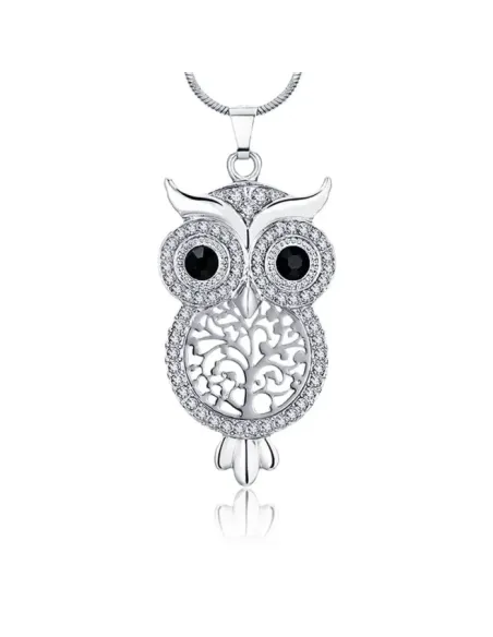 Náhrdelník Magická sova s krystaly Swarovski