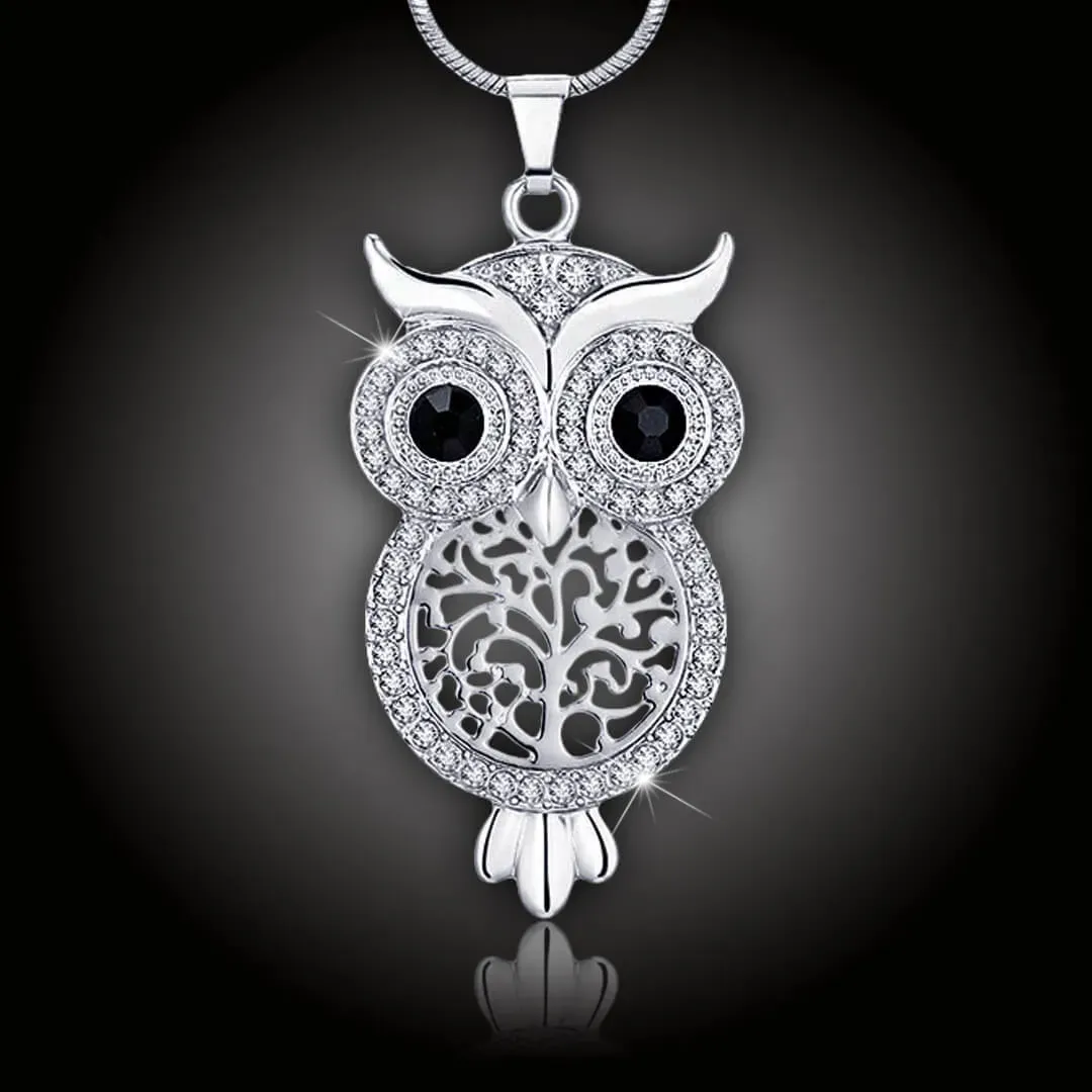 Náhrdelník Magická sova s krystaly Swarovski 2