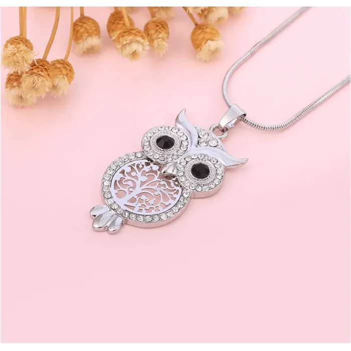 Náhrdelník Magická sova s krystaly Swarovski