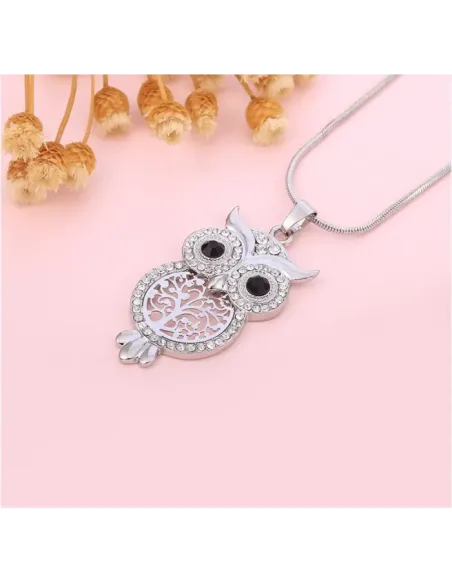 Náhrdelník Magická sova s krystaly Swarovski