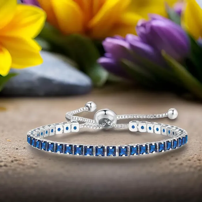 Náramek Madison Royal Blue s krystaly Swarovski®
