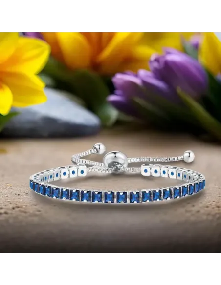 Náramek Madison Royal Blue s krystaly Swarovski®