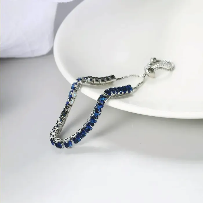 Náramek Madison Royal Blue s krystaly Swarovski®