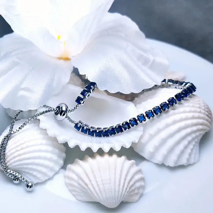 Náramek Madison Royal Blue s krystaly Swarovski®