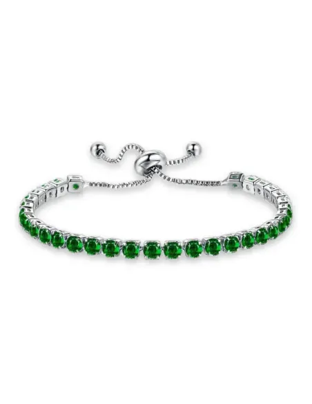 Náramek Virginia Smaragd Green s krystaly Swarovski®