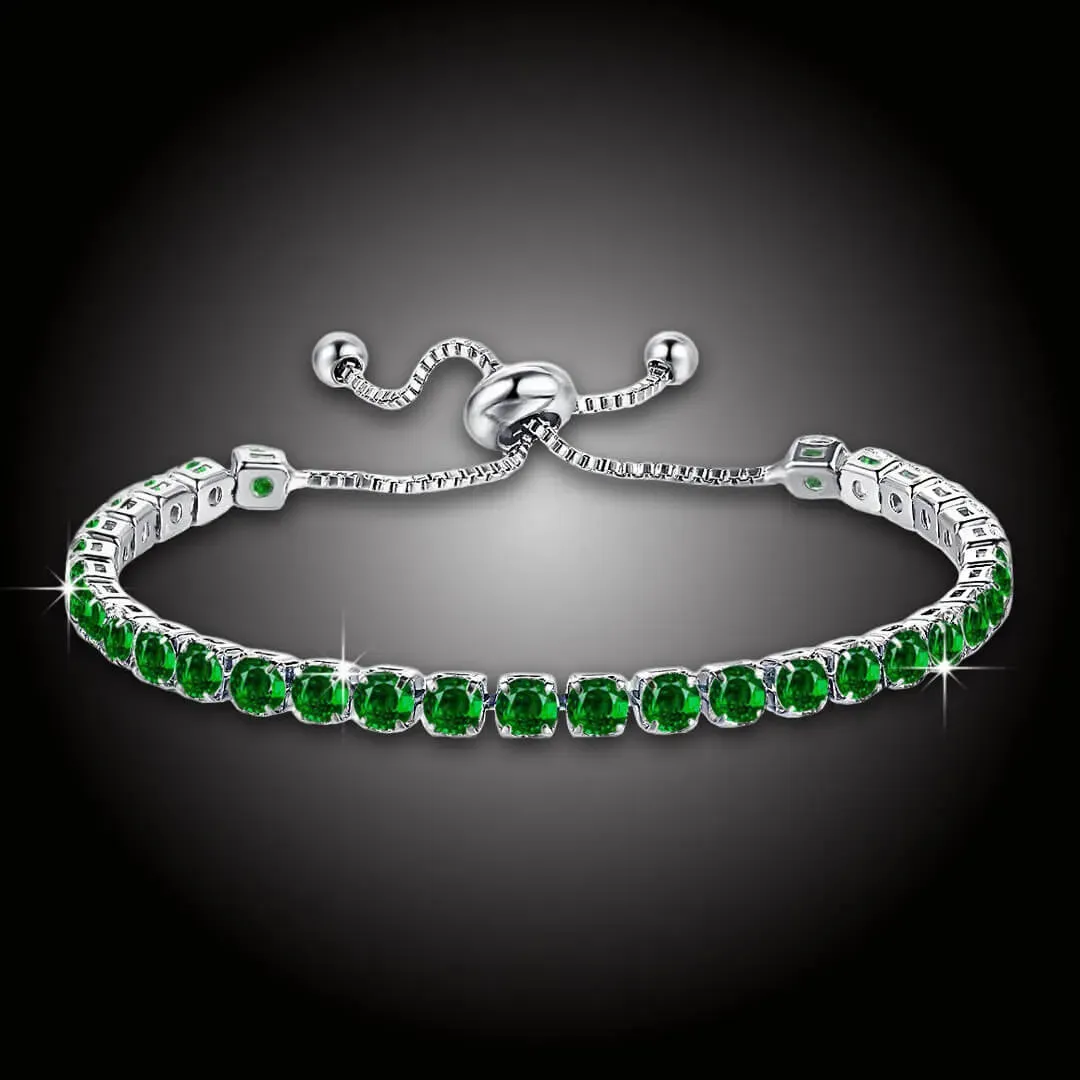 Náramek Virginia Smaragd Green s krystaly Swarovski® 2