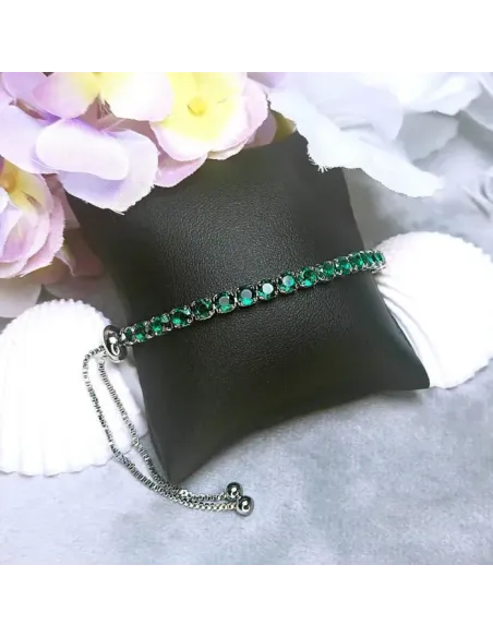 Náramek Virginia Smaragd Green s krystaly Swarovski®