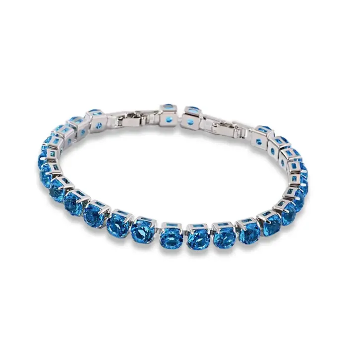 Náramek Clarissa Lake Blue s krystaly Swarovski®