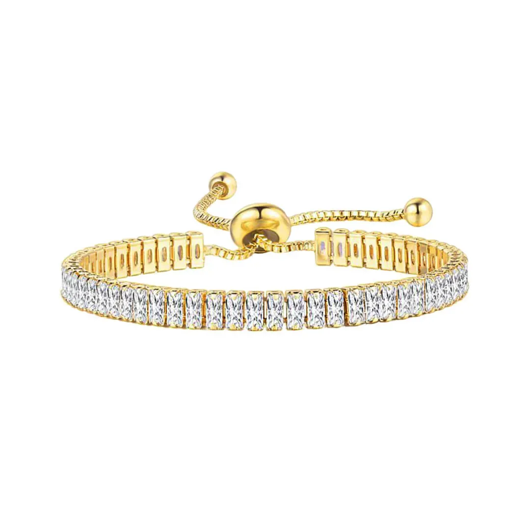 Pozlacený náramek Alexis Gold s krystaly Swarovski®