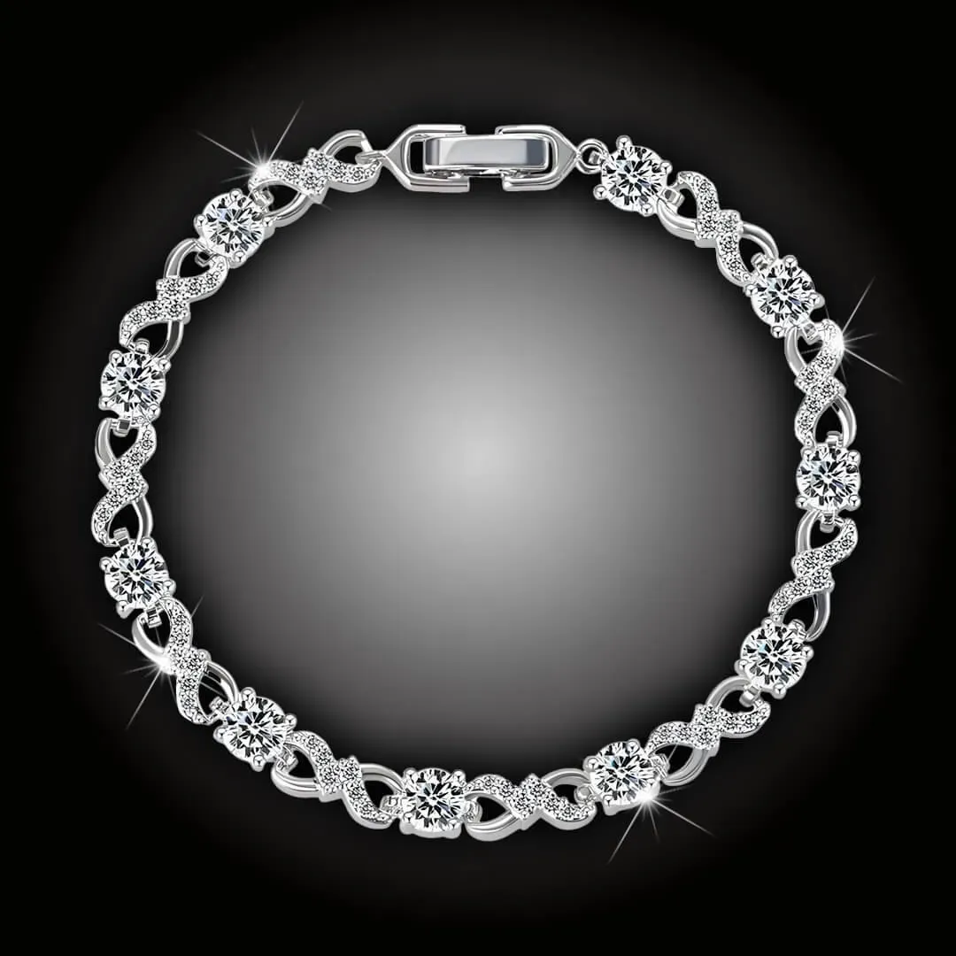 Elegantní náramek Angelica s jemnými zirkony 2