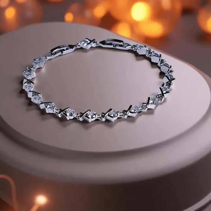 Juliette – třpytivý náramek s čirými zirkony od Elanis Jewel