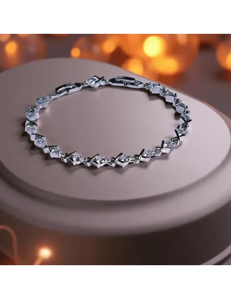 Juliette – třpytivý náramek s čirými zirkony od Elanis Jewel