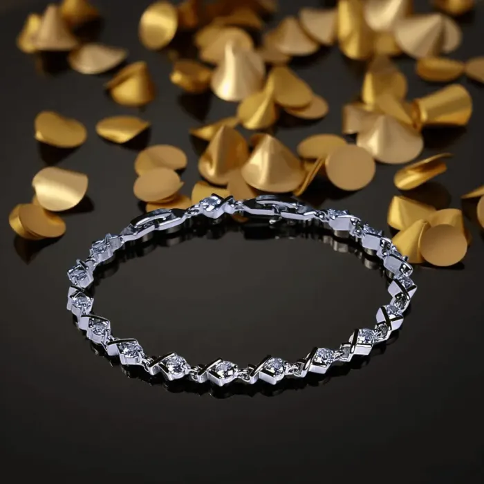 Juliette – třpytivý náramek s čirými zirkony od Elanis Jewel