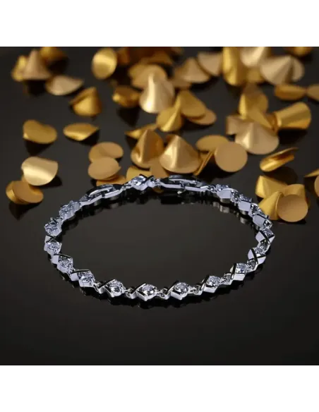 Juliette – třpytivý náramek s čirými zirkony od Elanis Jewel