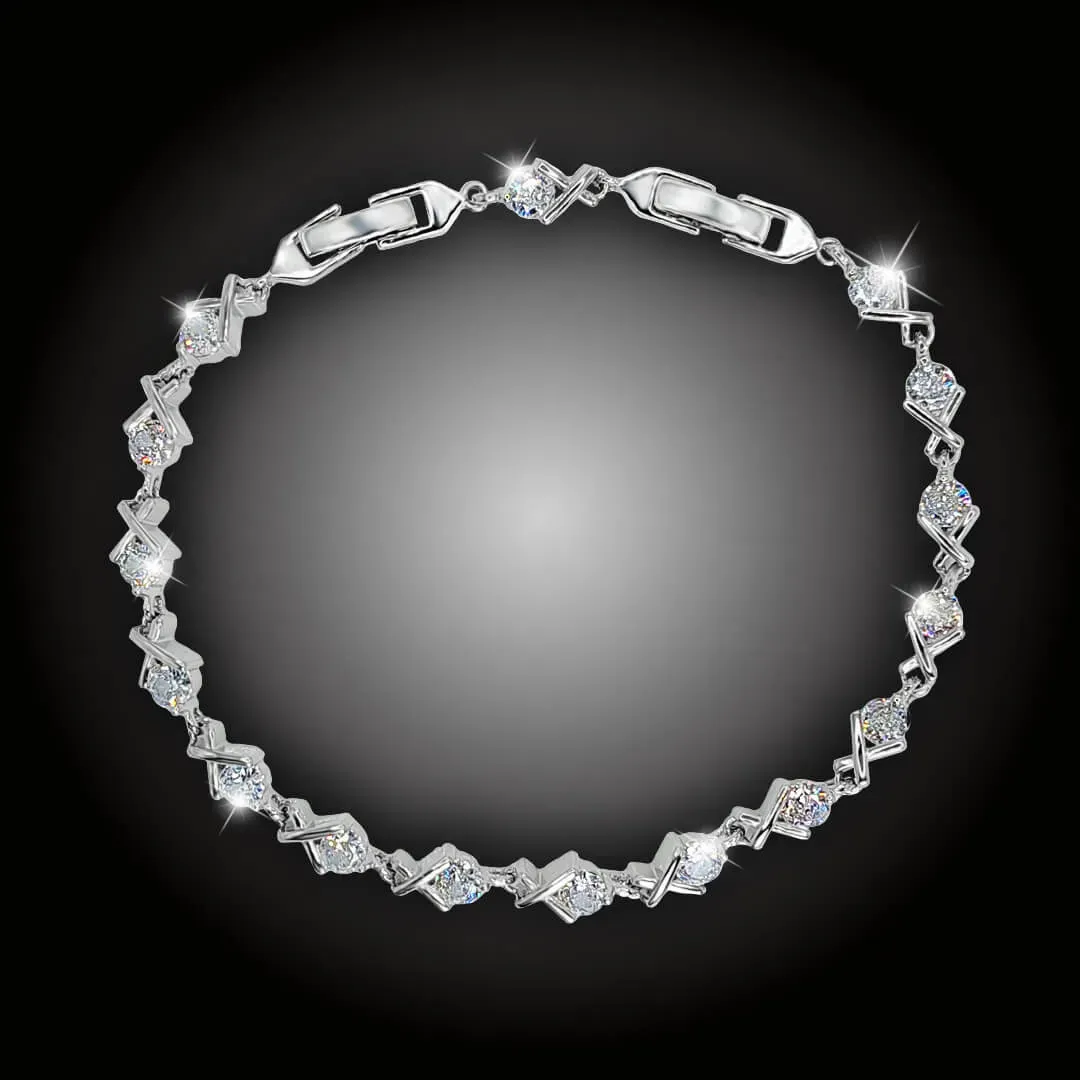 Elegantní náramek Juliette s čirými zirkony 2
