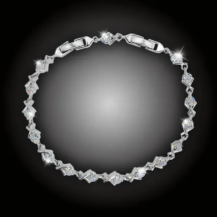 Juliette – třpytivý náramek s čirými zirkony od Elanis Jewel