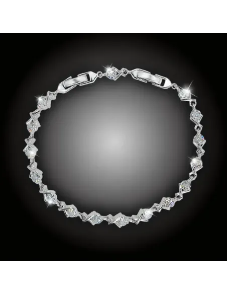 Juliette – třpytivý náramek s čirými zirkony od Elanis Jewel