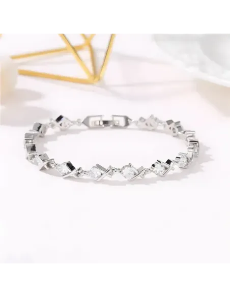 Juliette – třpytivý náramek s čirými zirkony od Elanis Jewel