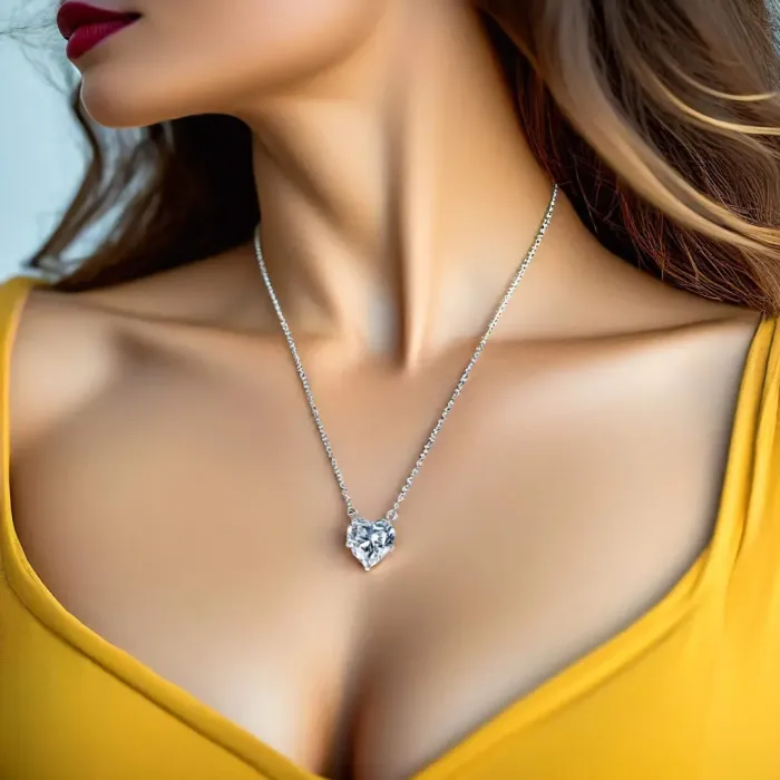 Třpytivý náhrdelník Loving Heart