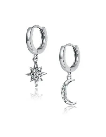 Stříbrné náušnice Night Sky s kubickými zirkony
