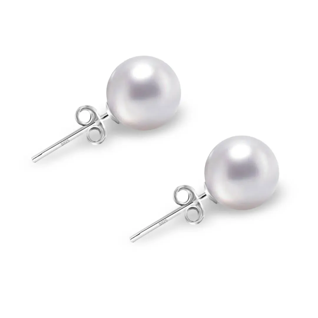 Stříbrné náušnice Pearl Elegance