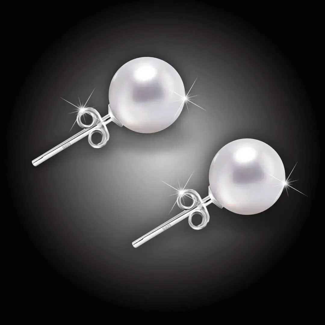 Stříbrné náušnice Pearl Elegance 2